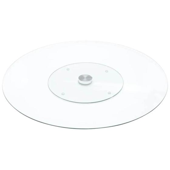 Centro De Mesa Prato Giratório Vidro Temperado 30cm Wolff Cozinha Incolor
