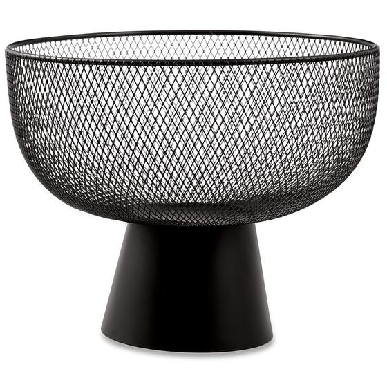 Imagem de Centro de mesa preto em metal aramado decorativo mart g