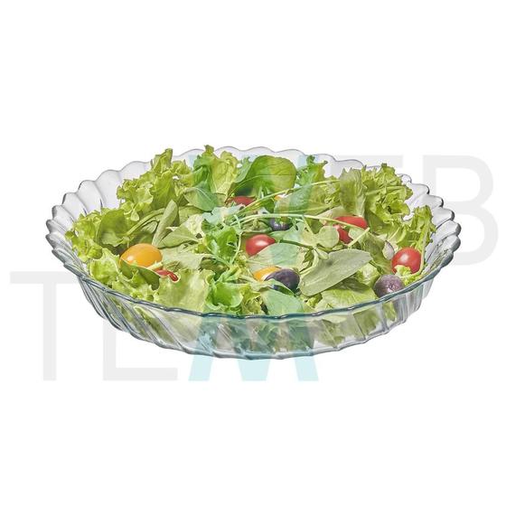 Imagem de Centro de Mesa Saladeira Fruteira de Vidro Diazão 2L Vitazza Decoração e Elegância Sustentável para sua Casa, Cozinha e servir Mesa Posta