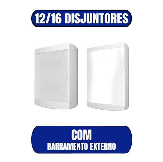 Imagem de Centro Distribuição PVC 12/16 Com Barramento Externo Sobrepor - TIGRE (33048580)