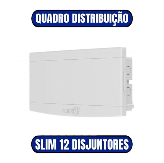 Imagem de Centro Distribuição Slim 12 Dijuntores Embutir - TIGRE (33040806)