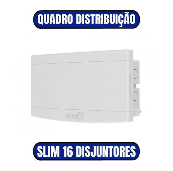 Imagem de Centro Distribuição Slim 16 Dijuntores Embutir - TIGRE (33040814)