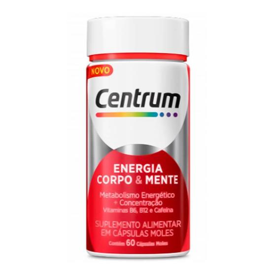 Imagem de Centrum energia corpo e mente com 60 cápsulas