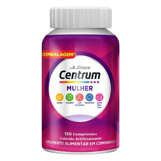 Imagem de Centrum Mulher Essentials c/150 rosa feminino biotina zinco