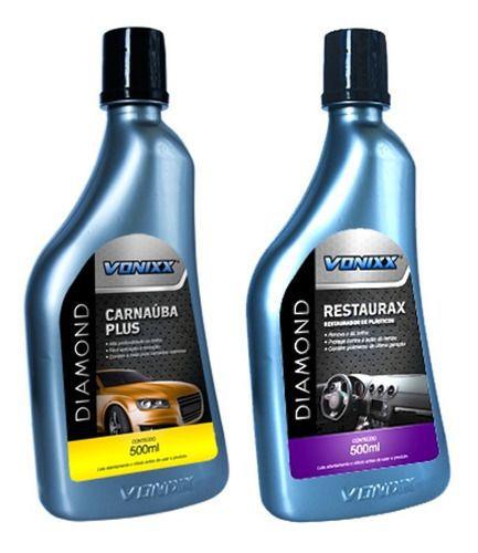 Cera Automotiva Carnaúba Plus + Restaurax Vonixx Carro Menor preço em Cera Automotiva Carnaúba Plus + Restaurax Vonixx Carro