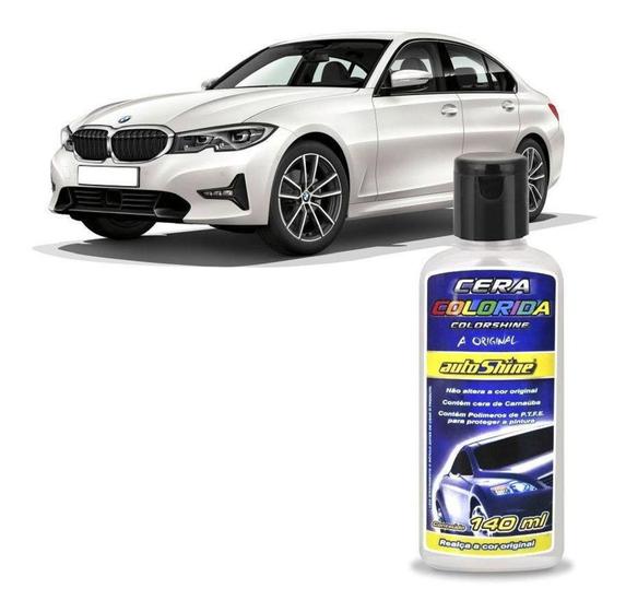 Imagem de Cera Automotiva Colorida Autoshine Colorshine Branca 140ml