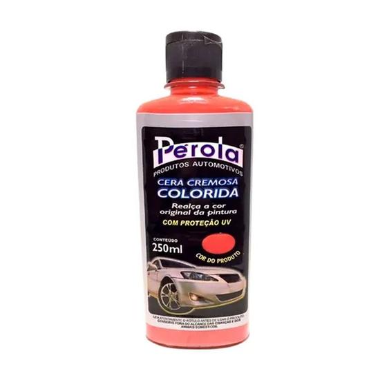 Imagem de Cera Automotiva Cremosa Colorida UV Carro 250ml