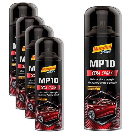 Imagem de Cera Automotiva em Spray 300 ml MP10 5 Unidades Mundial Prime