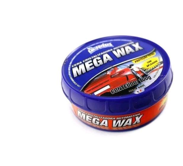 Imagem de Cera automotiva  mega wax 100g pérola