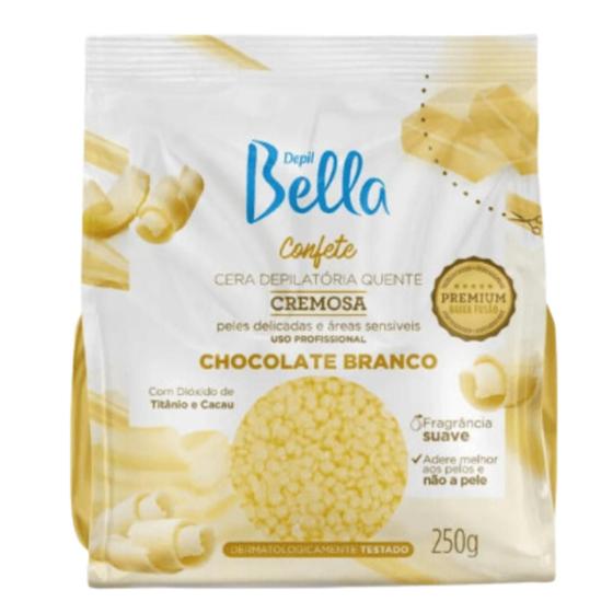 Imagem de Cera Bepil Bella Confete Chocolate Branco 250G