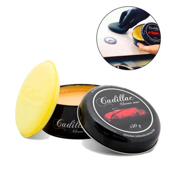 Imagem de Cera Cadillac Limpeza, Proteção E Brilho Cleaner Wax 150g