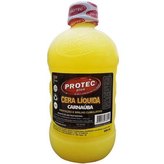 Imagem de Cera Carnaúba Automotiva Liquida Proteção Uv Total - 500ml - PROTEC
