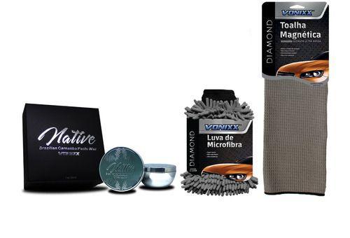 Cera Carnauba Native Luva De Micro Fibra E Toalha Magnetica Menor preço em Cera Carnauba Native Luva De Micro Fibra E Toalha Magnetica