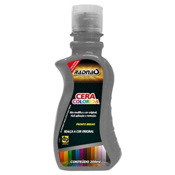 Imagem de Cera Colorida Automotiva Premuim Liquida Carro 200ml Radnaq