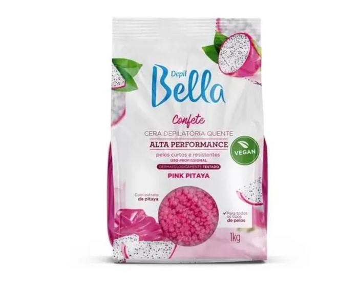 Imagem de Cera Confete Pink Pitaya Vegana Depil Bella 1kg