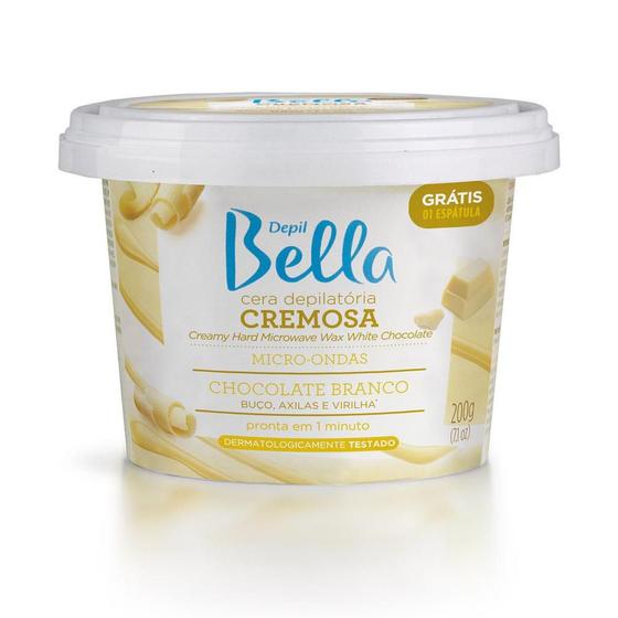 Imagem de Cera Cremosa Depil Bella Micro-Ondas Chocolate Branco 200Gr