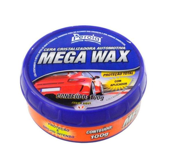 Imagem de Cera Cristalizadora Mega Wax Em Pasta Perola 100 G