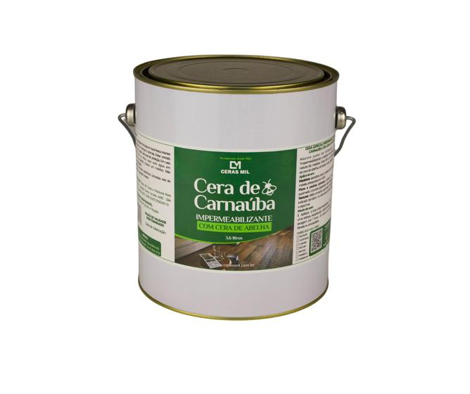Imagem de Cera De Carnaúba com  Abelha  cor incolor Em Pasta  madeiras, moveis, MDF, moveis rustico e pisos. 