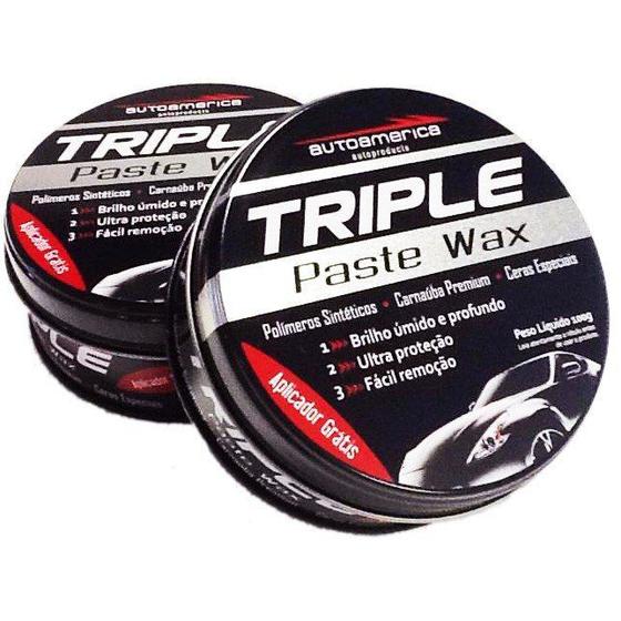 Cera De Carnauba Triple Paste Wax Autoamerica 100G Menor preço em Cera De Carnauba Triple Paste Wax Autoamerica 100G