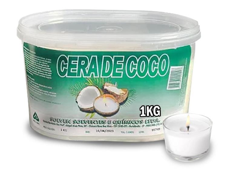 Imagem de Cera De Coco Vegetal Para Velas Artesanais 1Kg