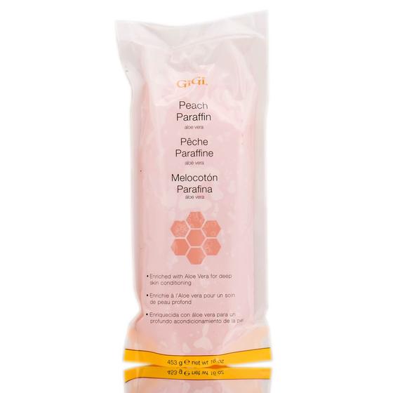 Imagem de Cera de parafina GiGi Peach 480 ml para condicionamento profundo da pele