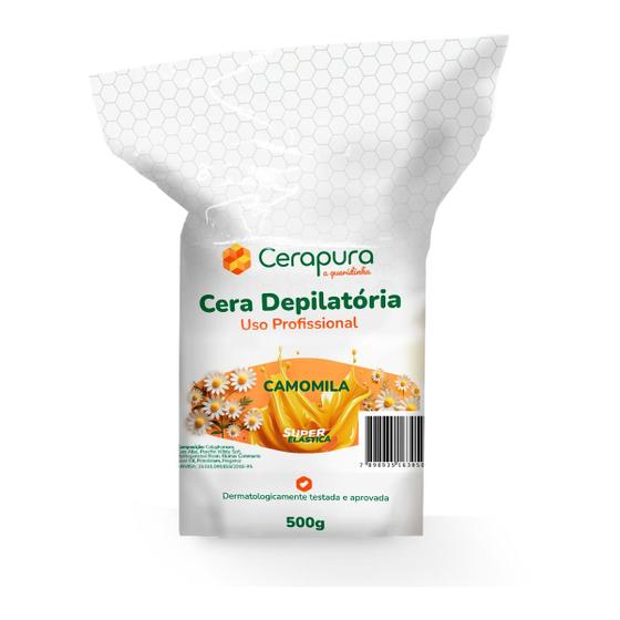 Imagem de Cera depilatoria Camomila Elastica - 500g (cerapura)