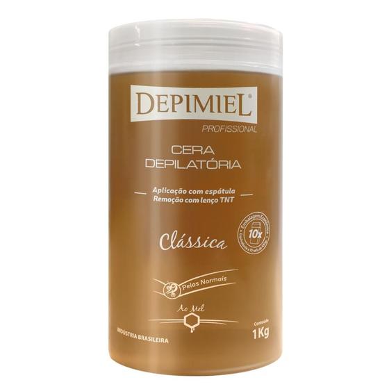 Imagem de Cera Depilatória Clássica Mel Refil Roll-on Depimiel 1kg