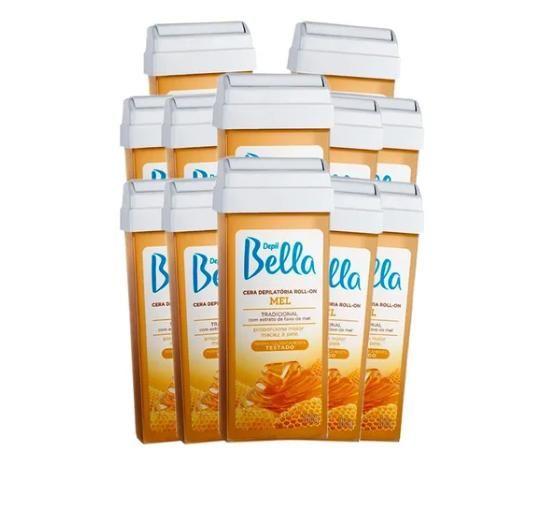 Imagem de Cera Depilatória Depil Bella Camomila com Calêndula - Roll-on 100g kit com 12 unidades