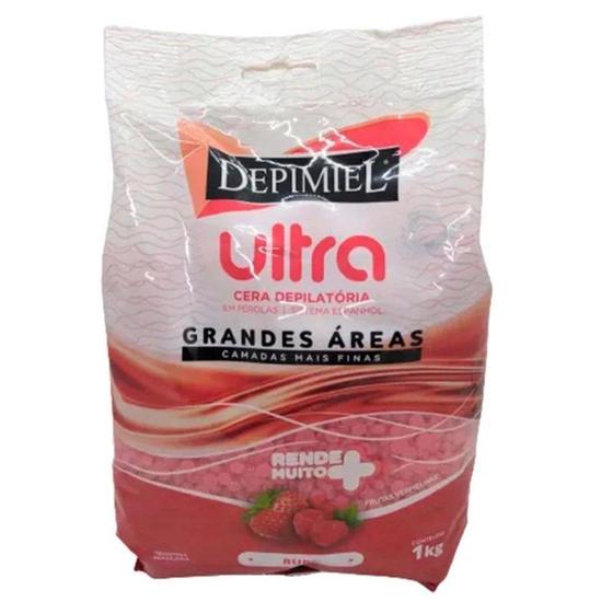 Imagem de Cera Depilatória Em Pérolas Ultra Ruby 1kg - Depimiel