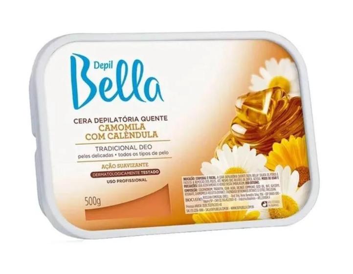 Imagem de Cera Depilatória Quente Camomila Calêndula Depil Bella 500g