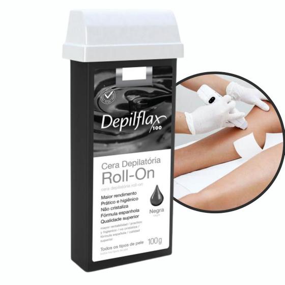 Depilflax Cera Depilatoria Roll On Cera Depilatória Quente Roll-on