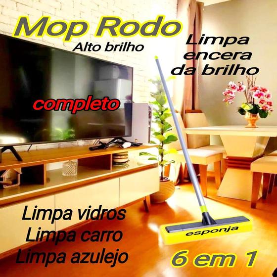 Imagem de cera esponja  mop limpeza vassoura esfregao rodo limpa vidros chão  casa pisos 