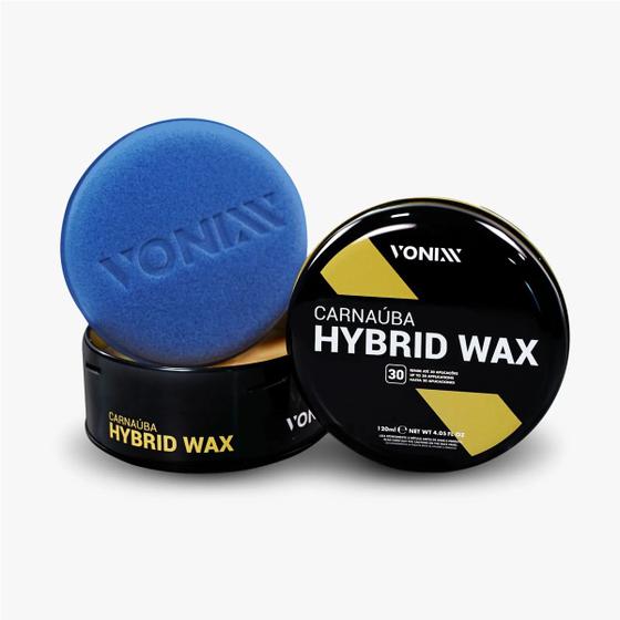 Imagem de Cera Hybrid Wax 120ml Carnaúba Automotiva Protetora Vonixx