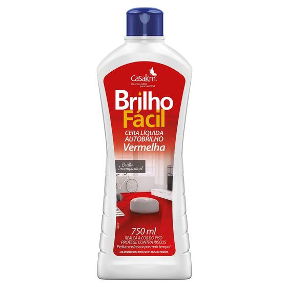 Imagem de Cera Líquida Auto Brilho Vermelha 750mL