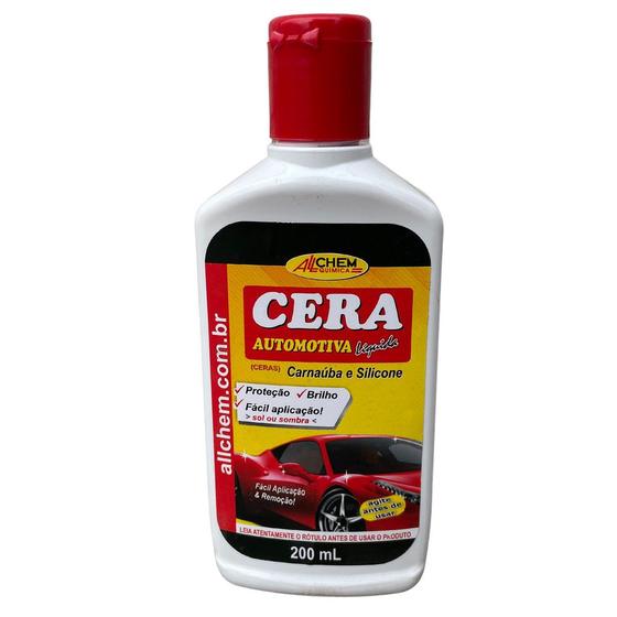 Imagem de CERA LIQUIDA AUTOMOTIVA 200ml - ALLCHEM