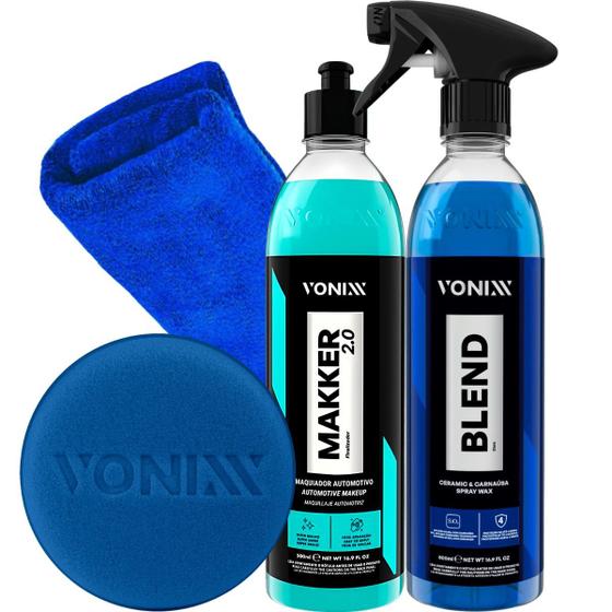 Imagem de Cera Liquida Blend Spray Vonixx Makker 2.0 Maquiador Restaurador De Pintura Tira Risco