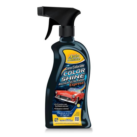 CERA LÍQUIDA EXPRESS PARA CARROS PRETO AUTOSHINE 500ml - Cera ...