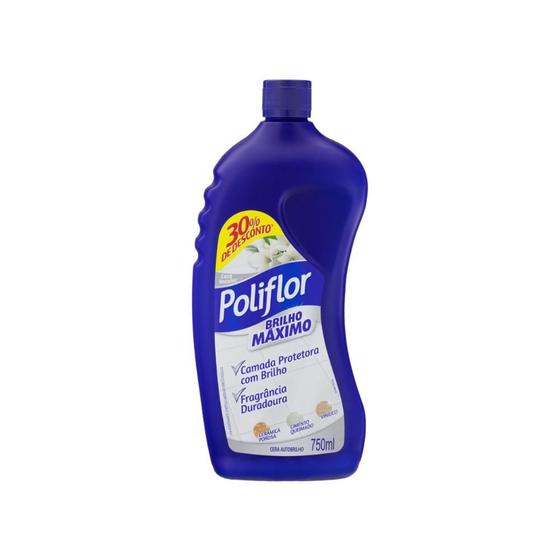 Imagem de Cera Líquida Poliflor Brilho Máximo Squeeze 750Ml Off 30%