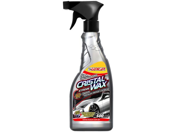 Imagem de Cera Líquida Spray Automotiva de Carnaúba - Luxcar Cristal Xtreme Wax Cristalizadora 500ml