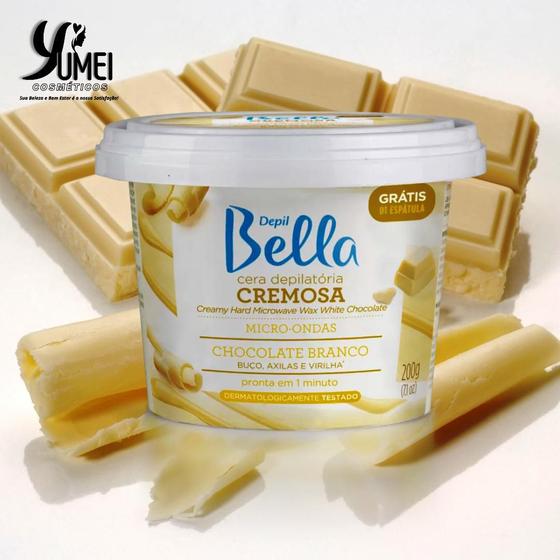 Cera Micro Ondas Cremosa Chocolate Branco Depil Bella 200g Cera Depilatória Magazine Luiza