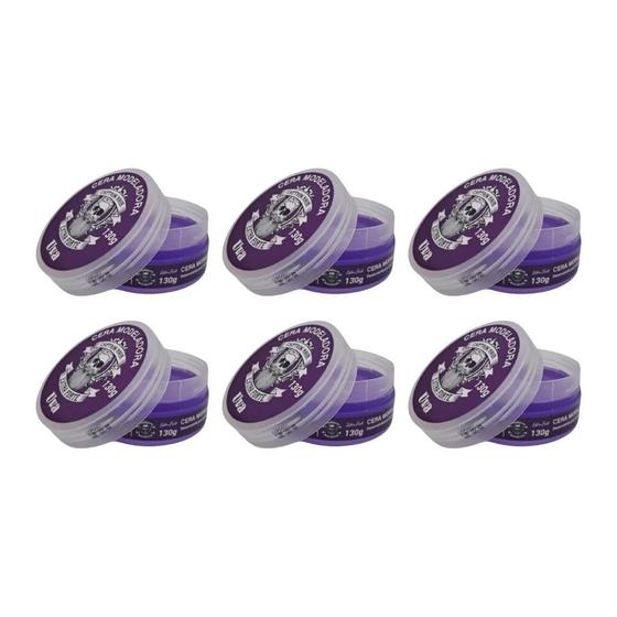 Imagem de Cera Modeladora Captain Hair Uva 130G - Kit Com 6Un