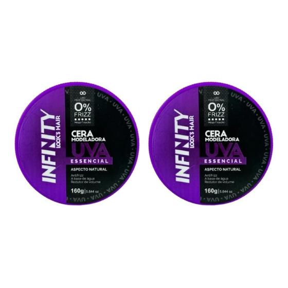 Imagem de Cera Modeladora Infinity Uva 160G - Kit Com 2Un