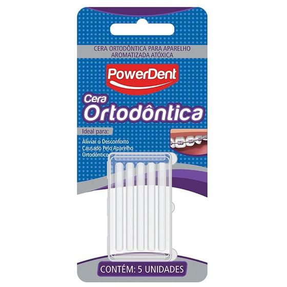 Imagem de Cera ortodontica powerdent c/5