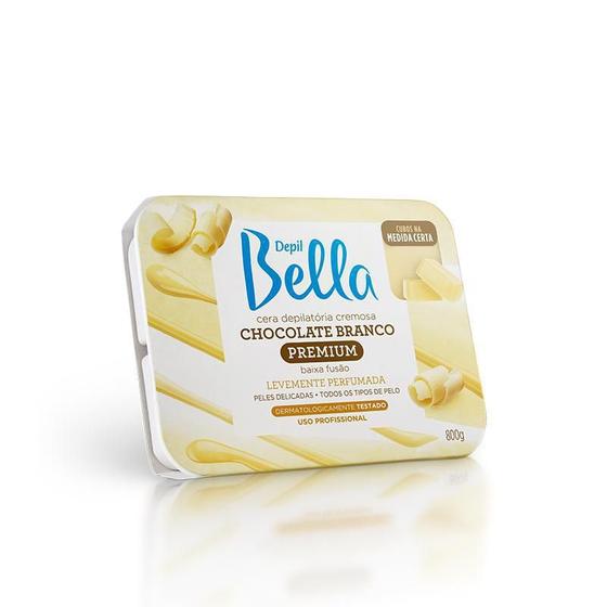 Imagem de Cera Quente Depilatória Chocolate Branco 800G Depil Bella