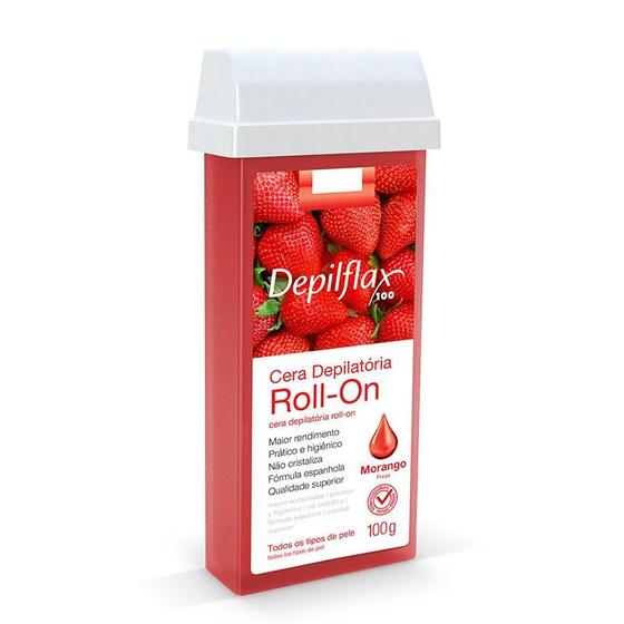 Imagem de Cera Refil Roll On Depilflax Morango 100g