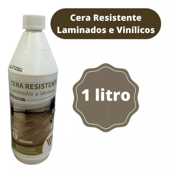 Imagem de Cera Resistente Pisos Laminados e Vinílicos Acetinada W&W 1L