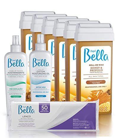 Imagem de Cera Roll-On Depil Bella com Mel e Própolis - Depilação Eficaz
