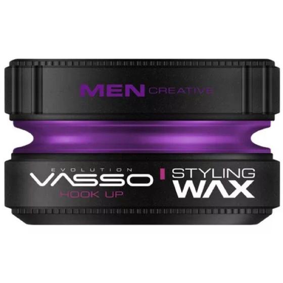 Imagem de Cera Style Wave Wax Hook UP, Vasso Men, Hidrata e Modela os Cabelos com Estilo 150ML