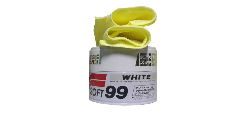 Imagem de Cera White Soft 99 350g - Cores Claras + Microfibra