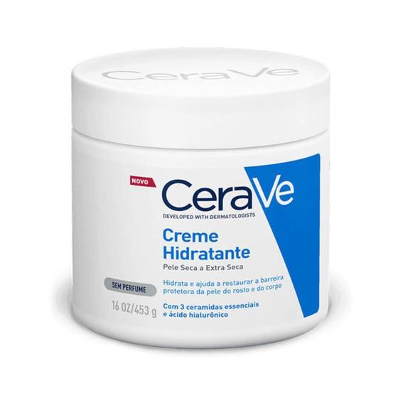 Imagem de Cerave creme hidratante para pele seca e extra seca com 453g